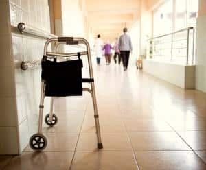 Elderly Woman with Nurse