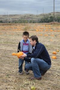 Pumpkin picking Centennial Elementary