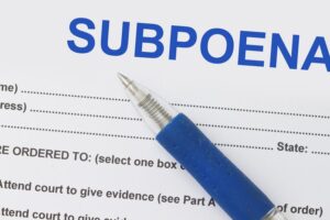 What to do if served a subpoena
