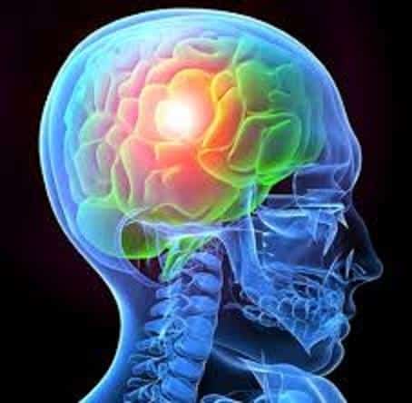 brain with injury